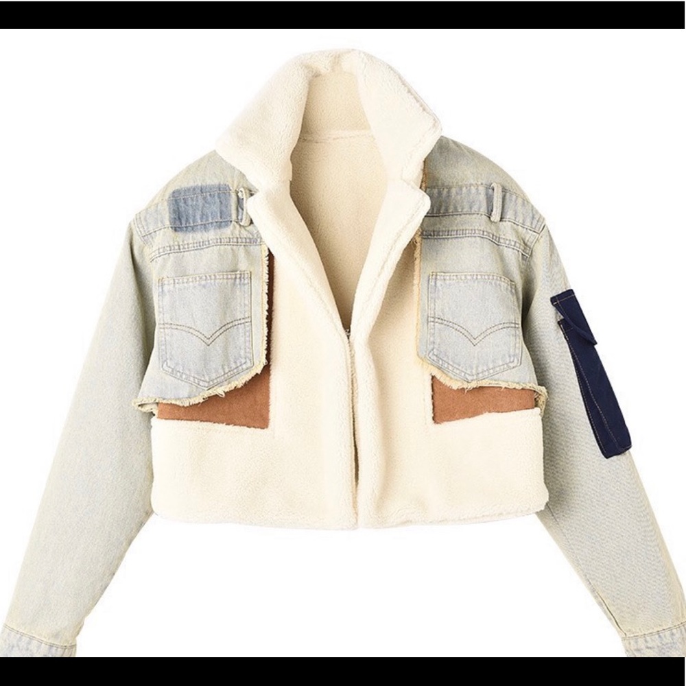 3 TONE BLUE JEAN JACKET